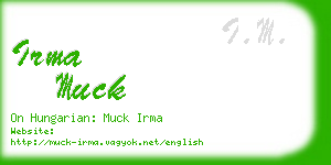 irma muck business card